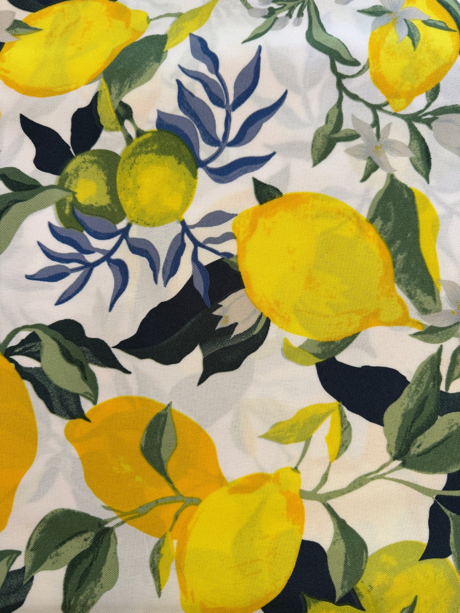 White Lemon Table Cloth