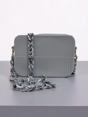 Crossbody Silicone Purse - Grey