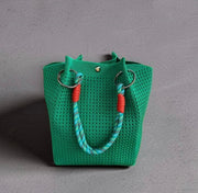 Mini Totes - Emerald green