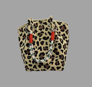 Mini Totes - Yellow animal print