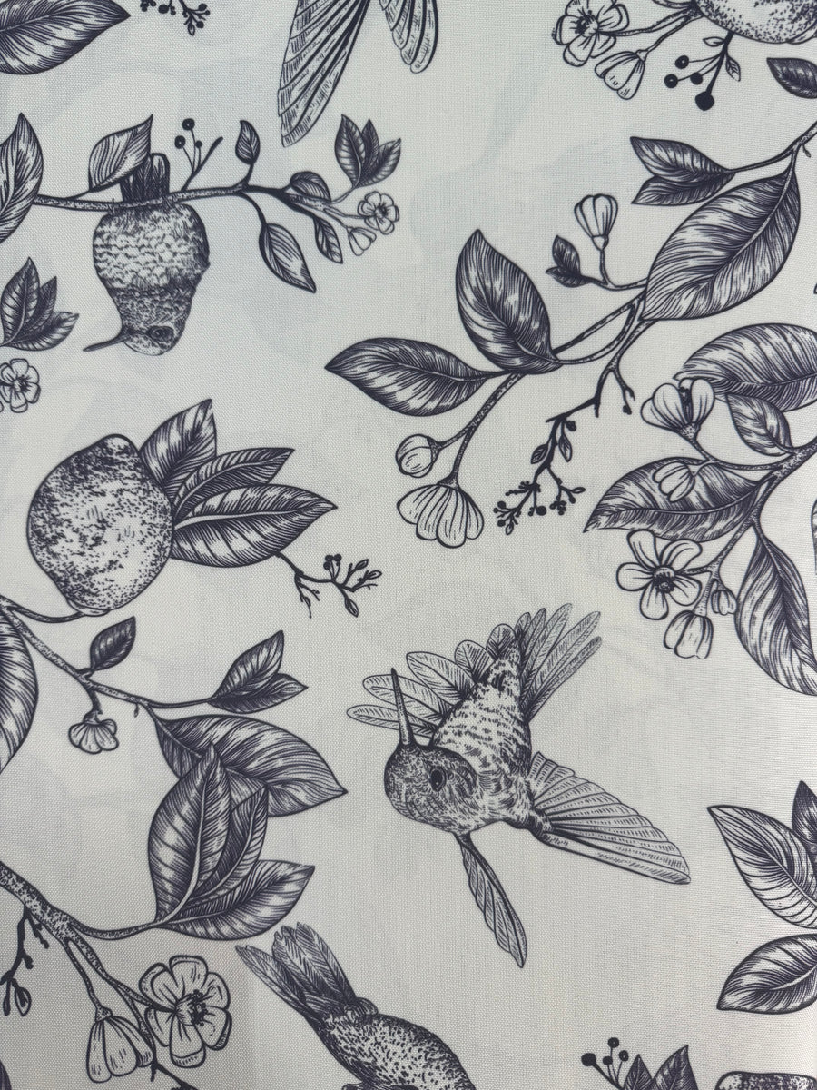 Navy Humming Bird Table Cloth