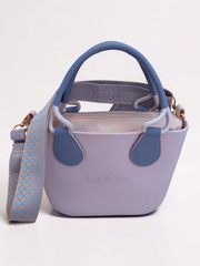 Eva Super Mini - White / Beige and Denim Blue 2