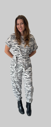 La Rose Inga Jumpsuit - Zebra print 2