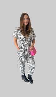 La Rose Inga Jumpsuit - Zebra print 2