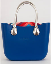 Cobalt Blue / Red Geometric / Silver