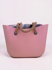 Soft Pink / Colourful Floral / Beige Rope