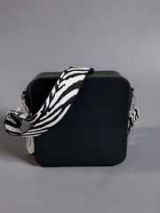 Silicone Square - Black Zebra