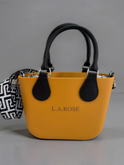 Eva Super Mini - Mustard / Houndstooth with Black Straps supporting photo