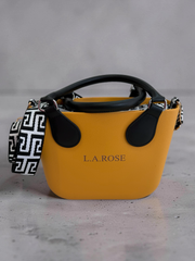 Eva Super Mini - Mustard / Houndstooth with Black Straps supporting photo