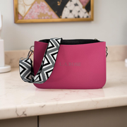La Rose Eva Crossbody - Pink Black
