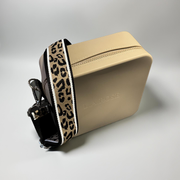 Silicone Square Bag - Beige Animal Print