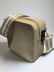 Silicone Square Bag - Beige Arrow