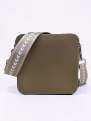 Silicone Square Bag - Khaki Beige Arrow