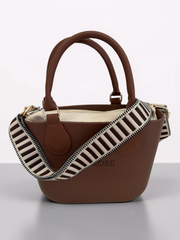 Eva Super Mini - Chocolate Brown / Beige with Brown