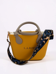 Eva Super Mini - Mustard / Beige with Beige Animal Print