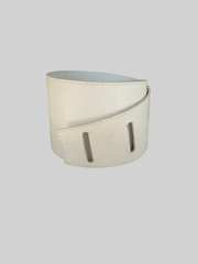 Chunky PU Belts - White