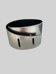 Chunky PU Belts - Silver