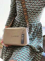 La Rose Marina Dress - Green Beige Feather