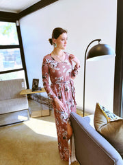 La Rose Elise Dress - Soft Pink Floral