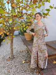 La Rose Elise Dress - Olive Green