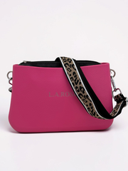 Eva Crossbody - Hot Pink Animal Print